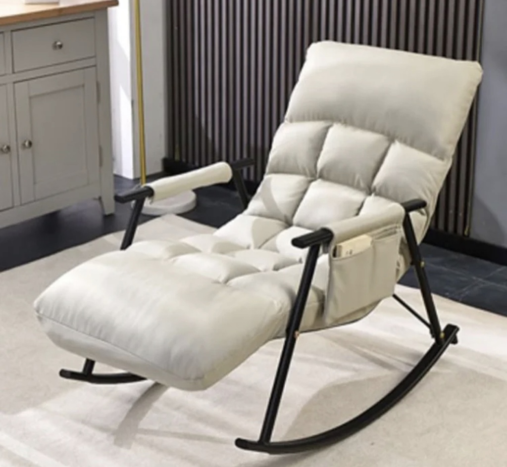 Chaise Bascule décontracte  avec design classe très doux bon pour le mal de dos modela orthopédique  