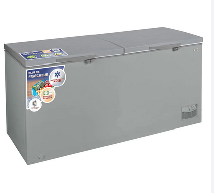 Congélateur SMART TECHNOLOGY Horizontal STCC-640 - 520 L - Gris - Blanc  (Garantie 12 Mois)