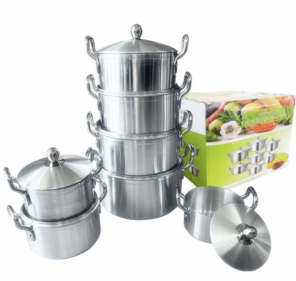 Ensemble de Casserole cuisine très solide  en aluminium / 7 pièces