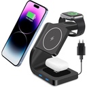 Chargeur iphone durable et rapide garantie avec 3 options de charges téléphone airpod apple watch