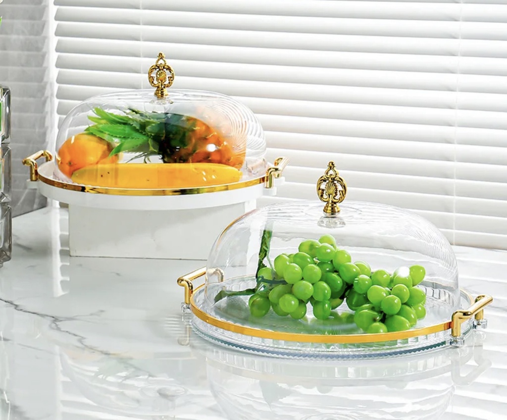 Couvercle transparent vip assiettes de fruits gâteau a dessert en plastique pp dur